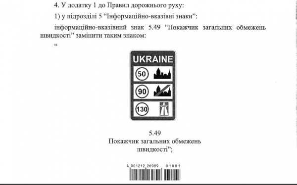 Кабмин изменил два знака на дорогах Украины: подробности