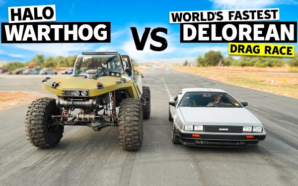
            Самый быстрый DeLorean сразился в дрэге с экстремальным вездеходом. Видео
        