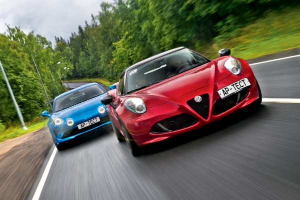 Кареляция: Alfa Romeo 4C против Alpine A110
